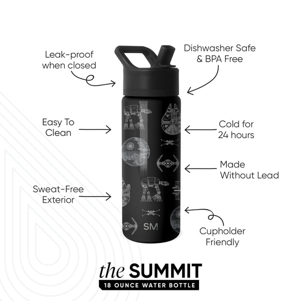 Simple Modern Summit Kids Water Bottle With Straw Lid