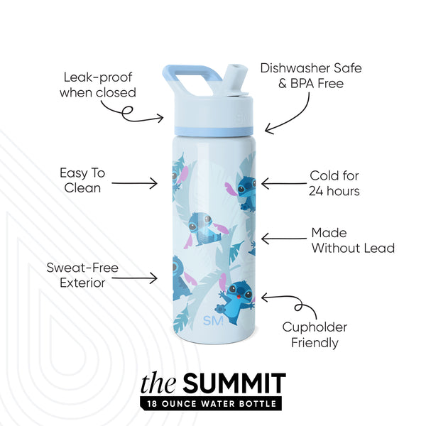 Simple Modern Summit Kids Water Bottle With Straw Lid