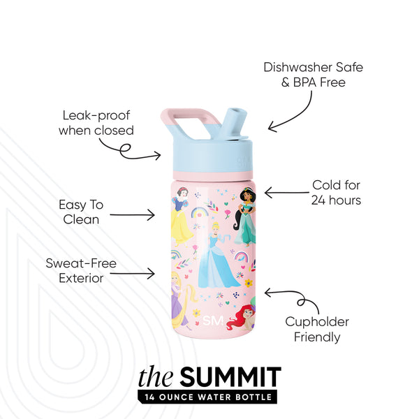 Simple Modern Summit Kids Water Bottle With Straw Lid