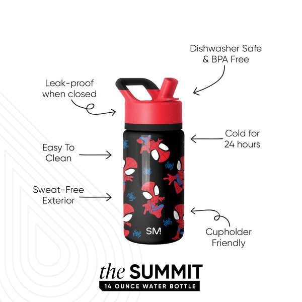 Simple Modern Summit Kids Water Bottle With Straw Lid