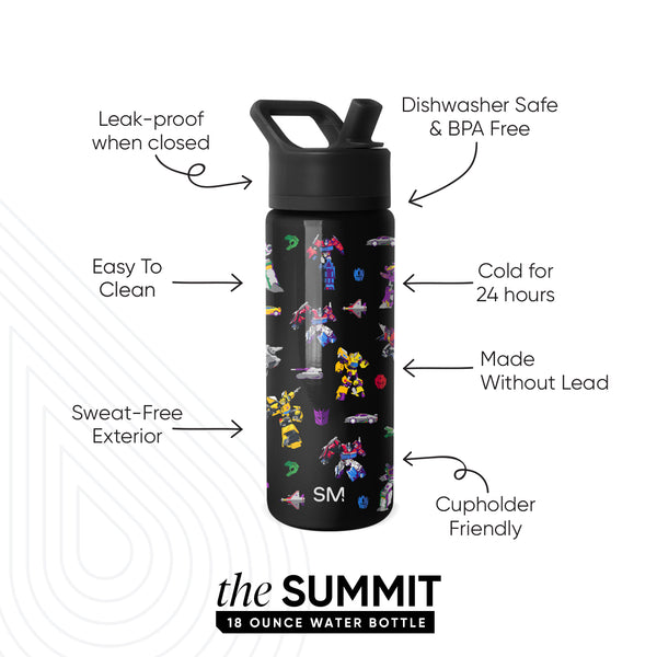 Simple Modern Summit Kids Water Bottle With Straw Lid