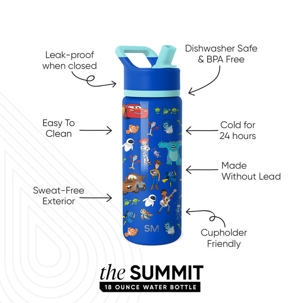 Simple Modern Summit Kids Water Bottle With Straw Lid