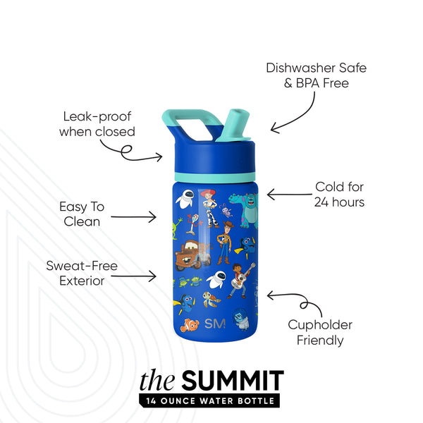Simple Modern Summit Kids Water Bottle With Straw Lid