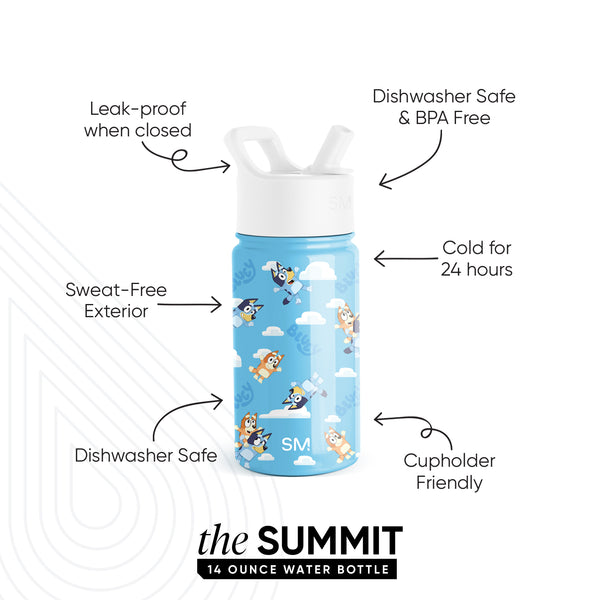Simple Modern Summit Kids Water Bottle With Straw Lid