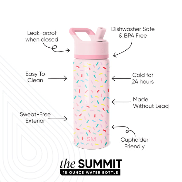 Simple Modern Summit Kids Water Bottle With Straw Lid
