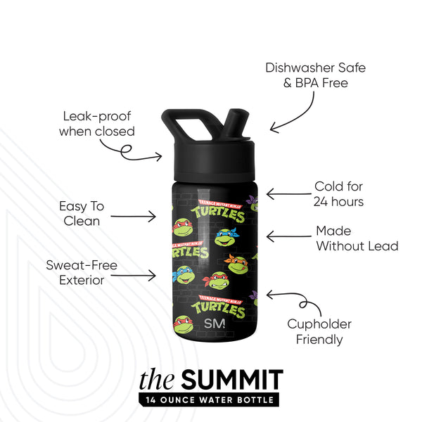 Simple Modern Summit Kids Water Bottle With Straw Lid