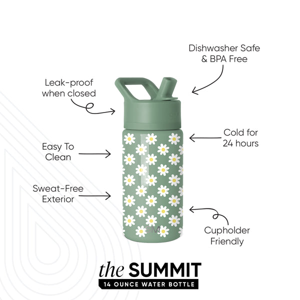 Simple Modern Summit Kids Water Bottle With Straw Lid