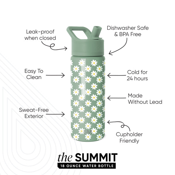 Simple Modern Summit Kids Water Bottle With Straw Lid