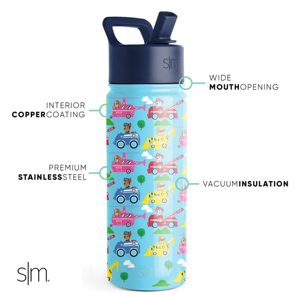 Simple Modern Summit Kids Water Bottle With Straw Lid