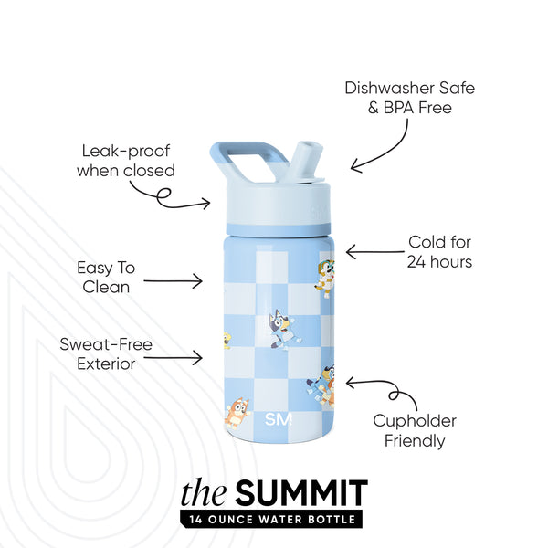 Simple Modern Summit Kids Water Bottle With Straw Lid
