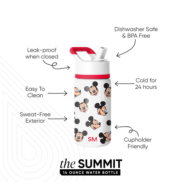 Simple Modern Summit Kids Water Bottle With Straw Lid