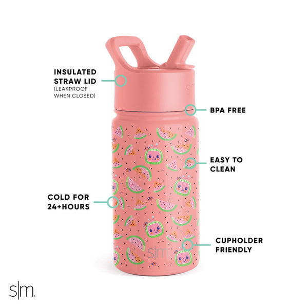 Simple Modern Summit Kids Water Bottle With Straw Lid