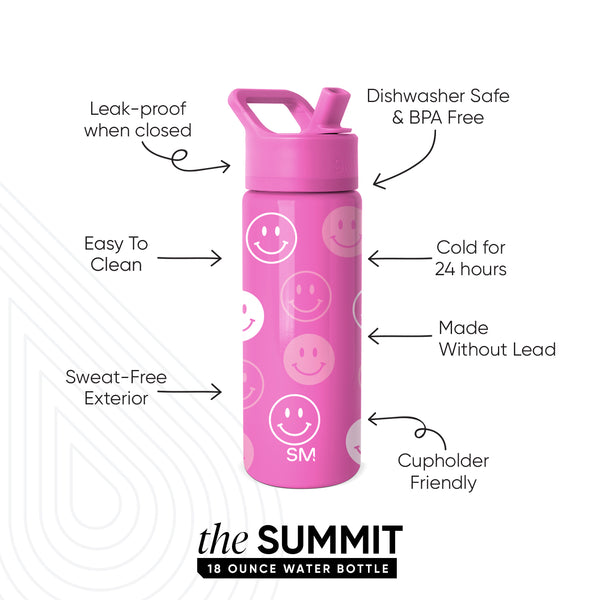 Simple Modern Summit Kids Water Bottle With Straw Lid