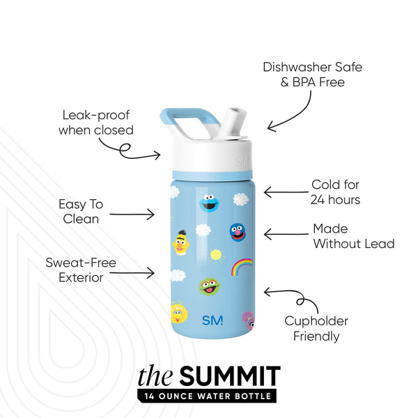 Simple Modern Summit Kids Water Bottle With Straw Lid