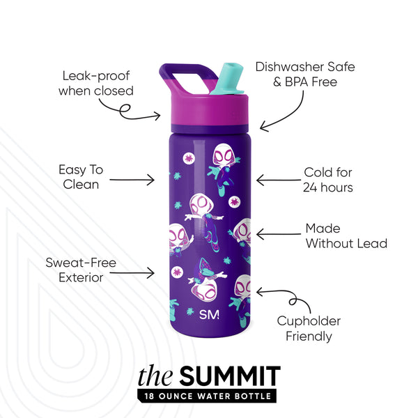 Simple Modern Summit Kids Water Bottle With Straw Lid