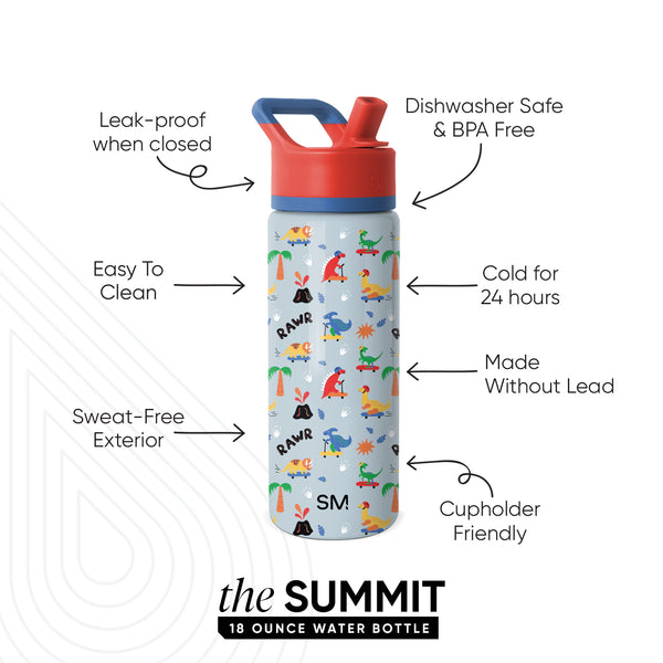 Simple Modern Summit Kids Water Bottle With Straw Lid