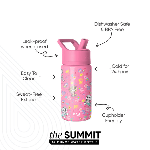 Simple Modern Summit Kids Water Bottle With Straw Lid
