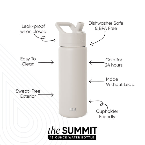 Simple Modern Summit Kids Water Bottle With Straw Lid