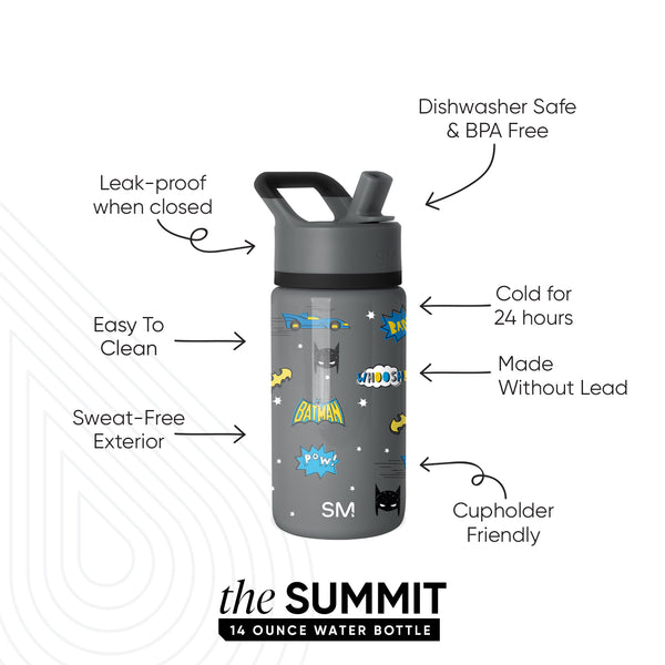 Simple Modern Summit Kids Water Bottle With Straw Lid