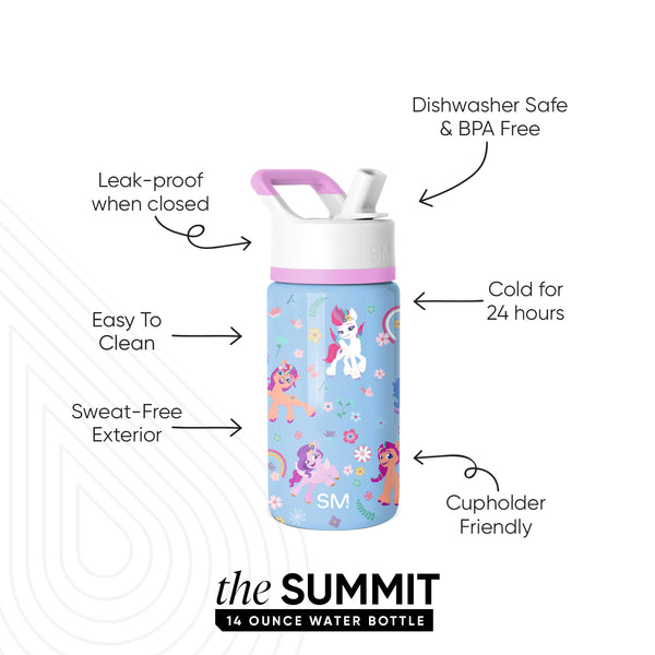 Simple Modern Summit Kids Water Bottle With Straw Lid