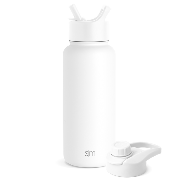 simple modern Summit Water Bottle with Straw Lid and Chug Lid