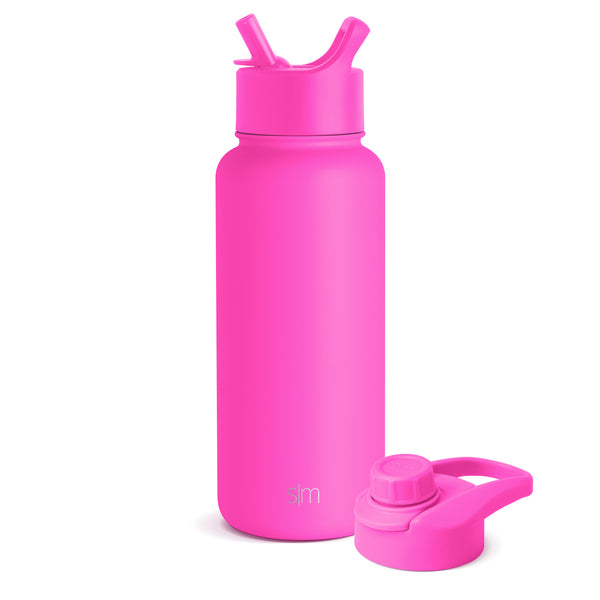 simple modern Summit Water Bottle with Straw Lid and Chug Lid