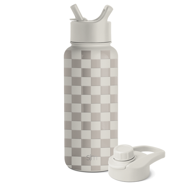 simple modern Summit Water Bottle with Straw Lid and Chug Lid