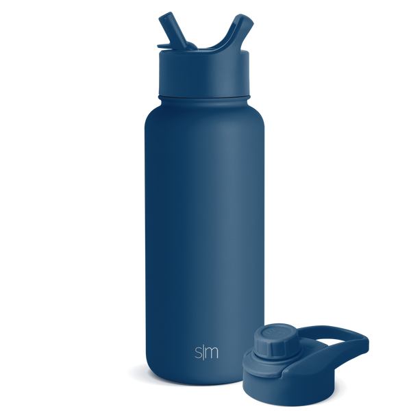 simple modern Summit Water Bottle with Straw Lid and Chug Lid