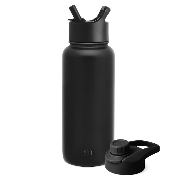 simple modern Summit Water Bottle with Straw Lid and Chug Lid