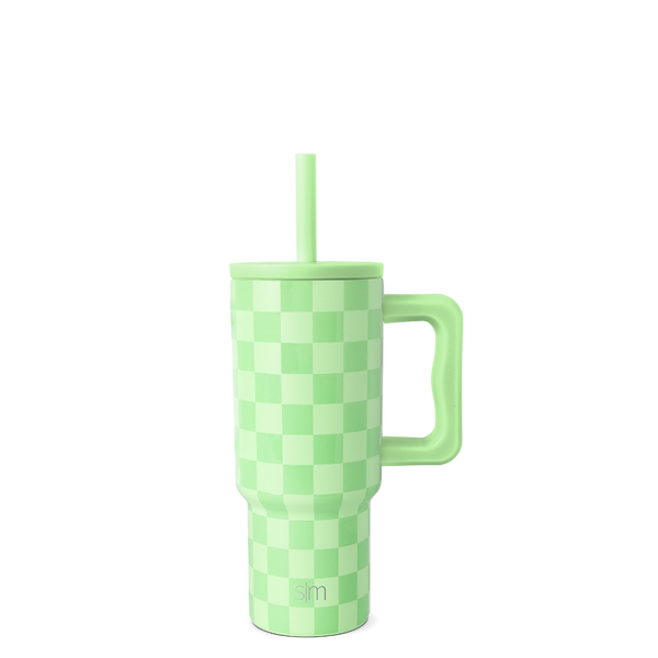 simple modern Trek Kids Tumbler with Silicone Straw Lid