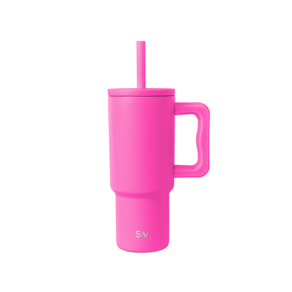 simple modern Trek Kids Tumbler with Silicone Straw Lid