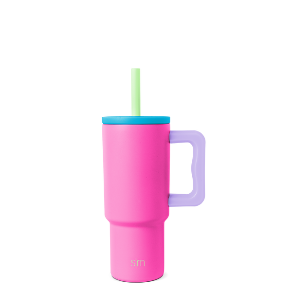 simple modern Trek Kids Tumbler with Silicone Straw Lid