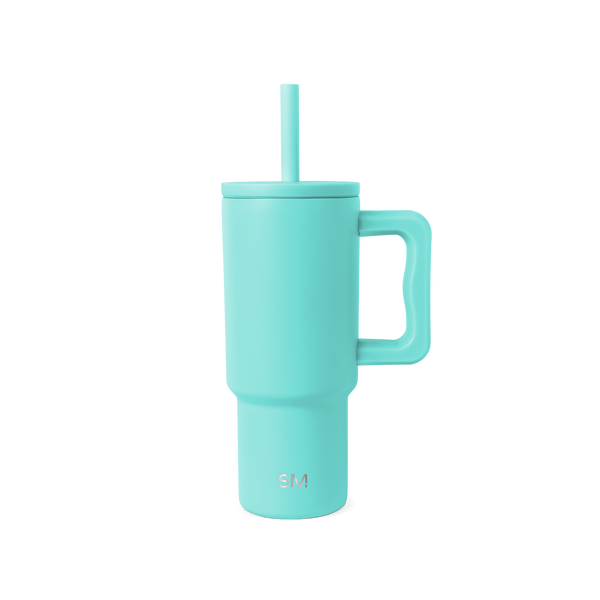 simple modern Trek Kids Tumbler with Silicone Straw Lid