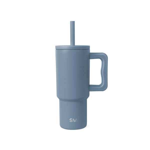 simple modern Trek Kids Tumbler with Silicone Straw Lid