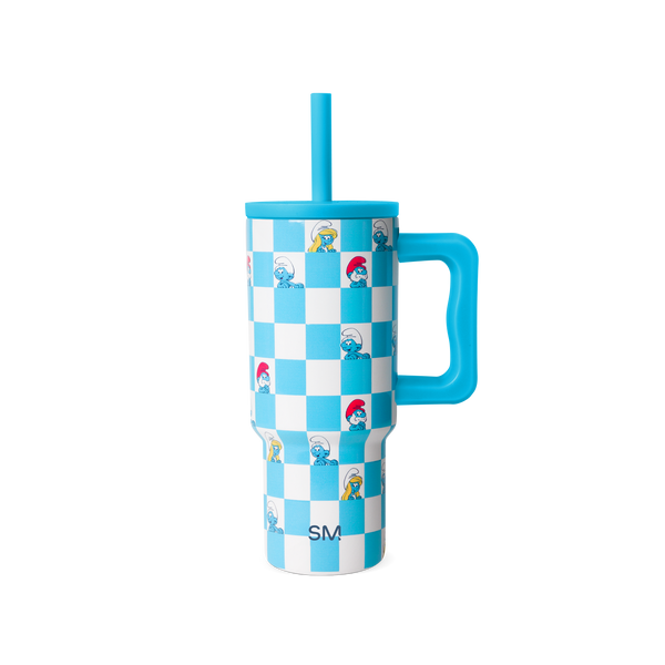 simple modern Trek Kids Tumbler with Silicone Straw Lid