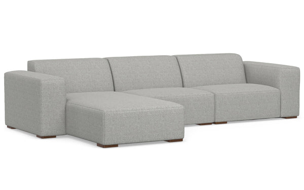 Simpli Home 2 Seater Sofa And Left Chaise In Performance Fabric