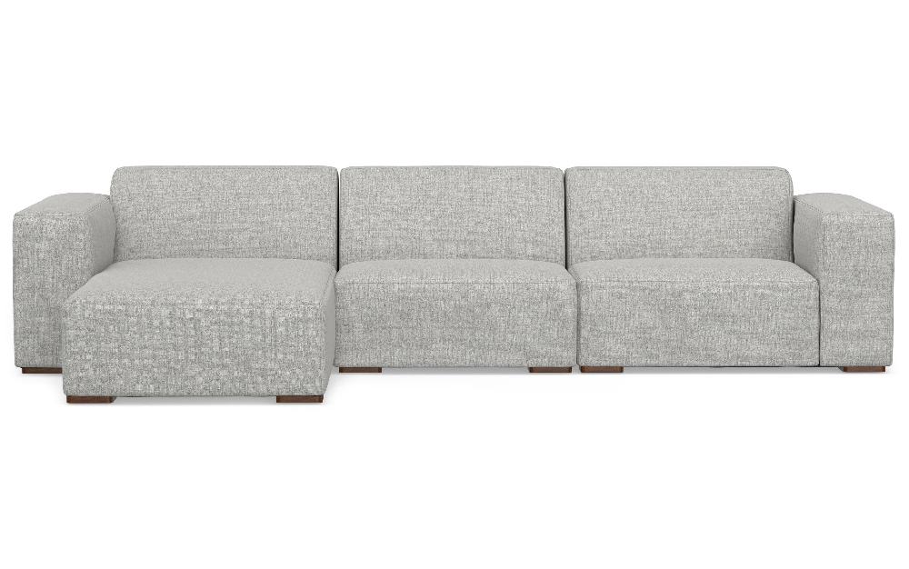 simpli home 2 Seater Sofa and Left Chaise in Performance Fabric