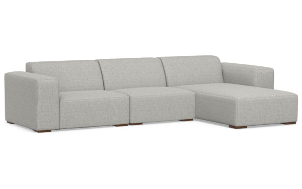 Simpli Home 2 Seater Sofa And Right Chaise In Performance Fabric