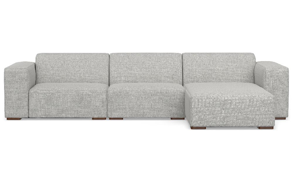 simpli home 2 Seater Sofa and Right Chaise in Performance Fabric