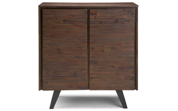 Simpli Home 39 Inch Storage Cabinet (Set Of 2) In Acacia