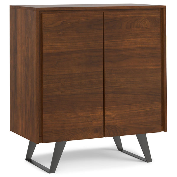 Simpli Home 39 Inch Storage Cabinet (Set Of 2) In Walnut