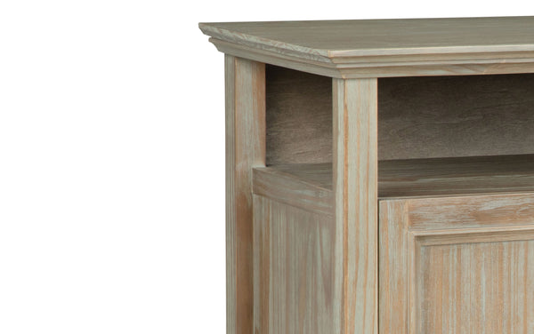 Simpli Home 54 Inch TV Media Stand In Distressed Grey