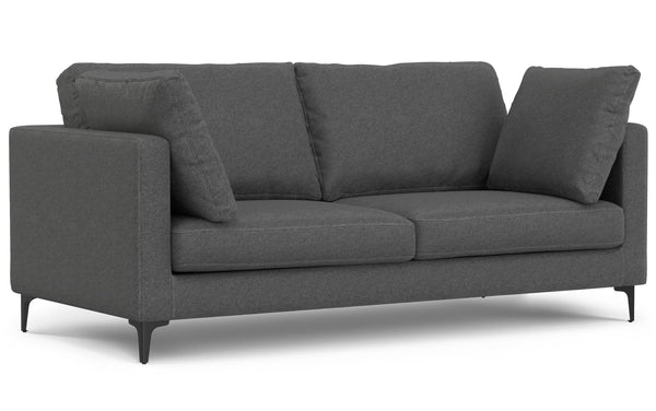 Simpli Home 76 Inch Mid Century Sofa In Performance Fabric