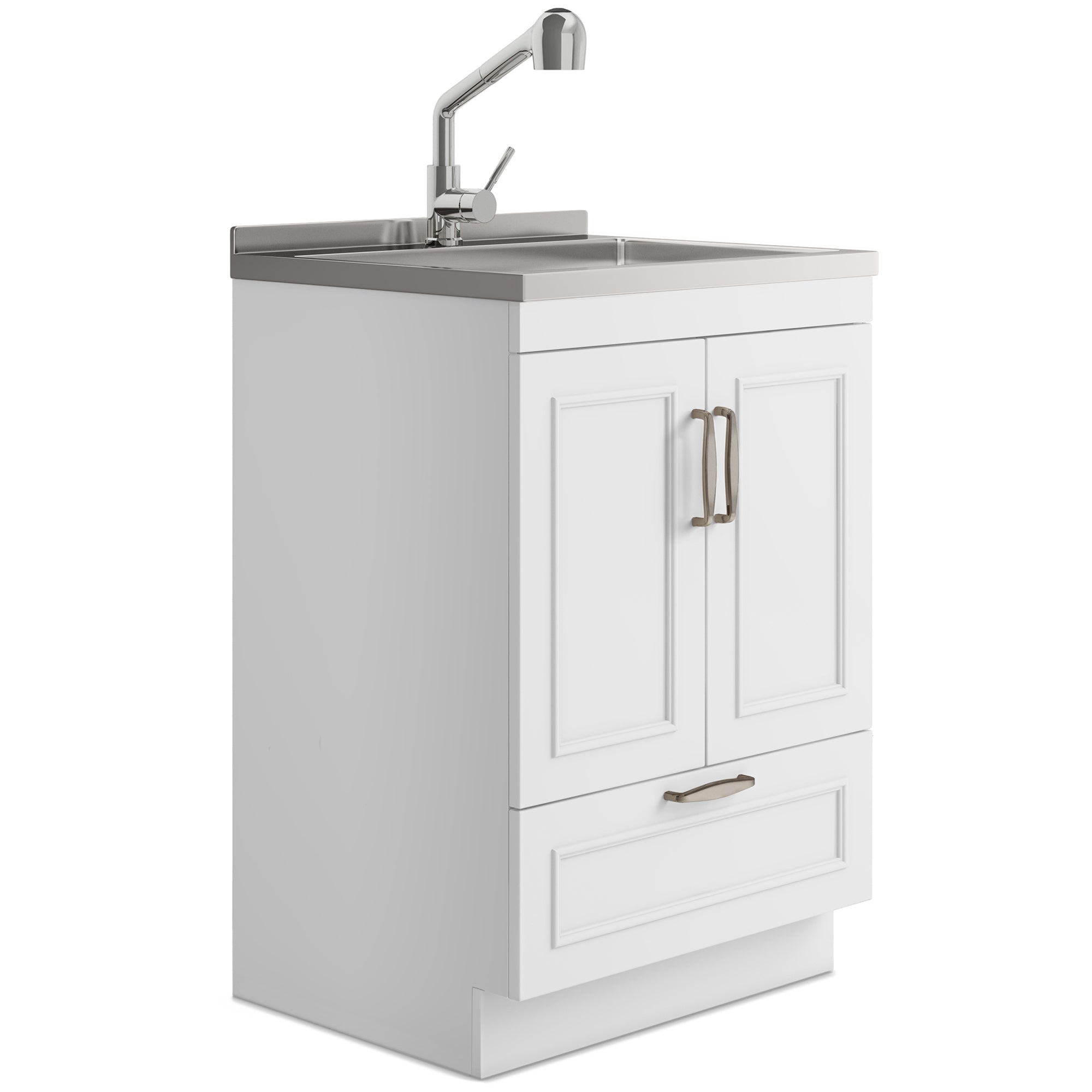 simpli home All-In-One 24 inch Utility Sink and Cabinet