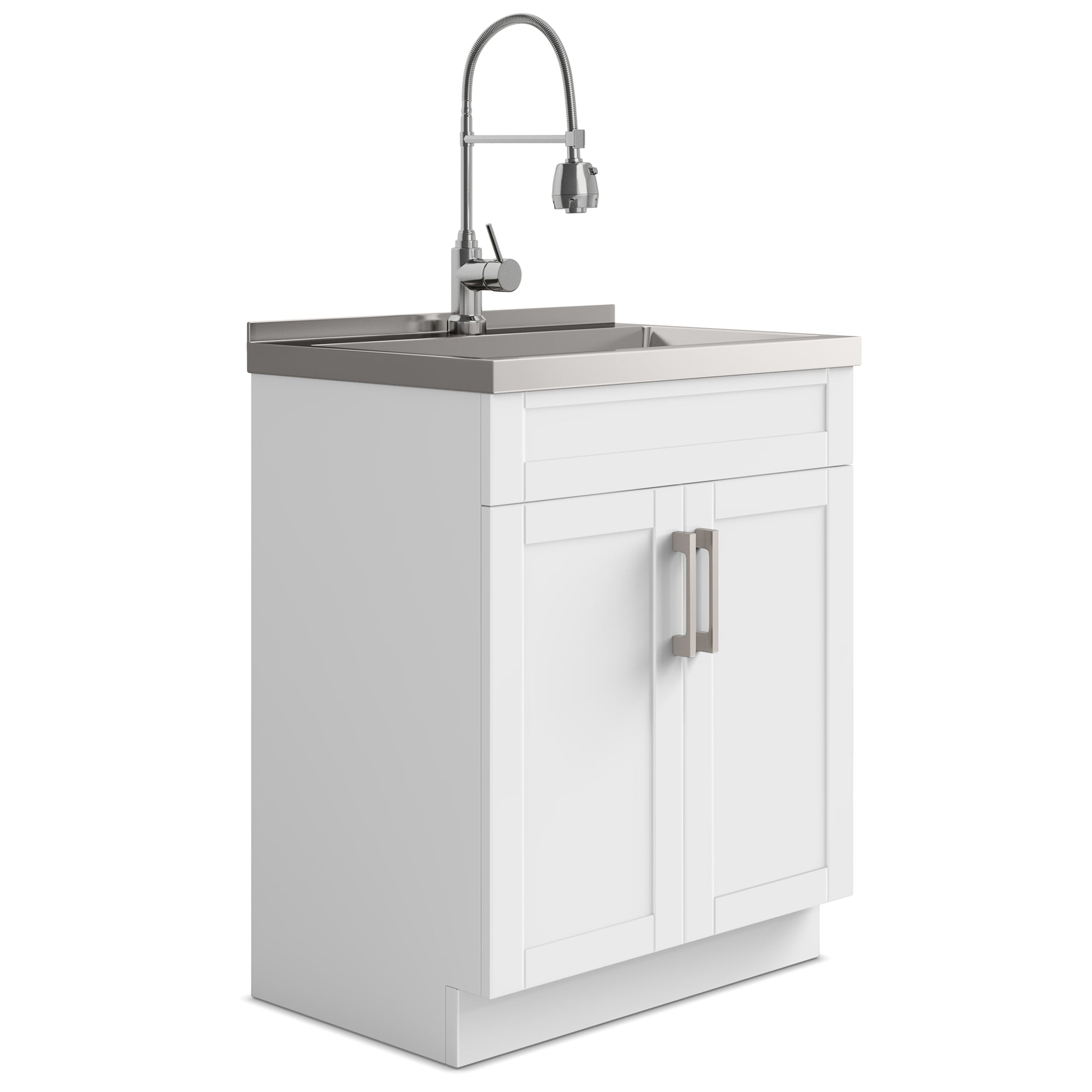simpli home All-In-One 28 inch Laundry Utility Sink and Cabinet