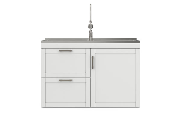 Simpli Home All-In-One 46-inch Laundry Utility Sink And Cabinet