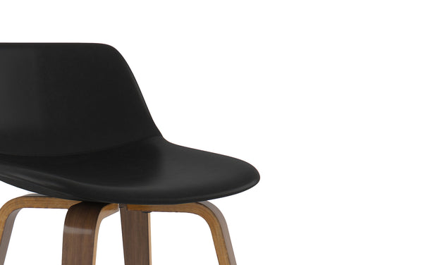 Simpli Home Bentwood Counter Height Stool (Set Of 2) In Natural Leg Color