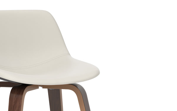 Simpli Home Bentwood Counter Height Stool (Set Of 2) In Walnut Leg Color