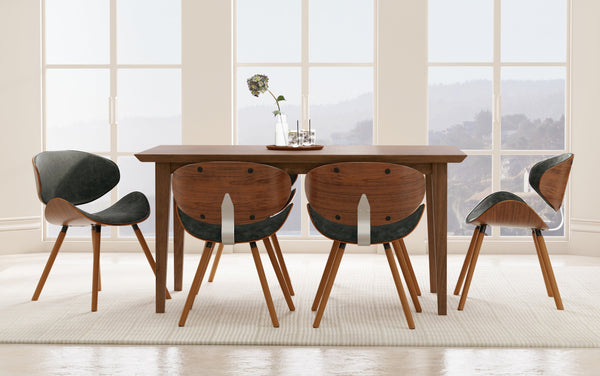 Simpli Home Dining Chair In Distressed Vegan Leather