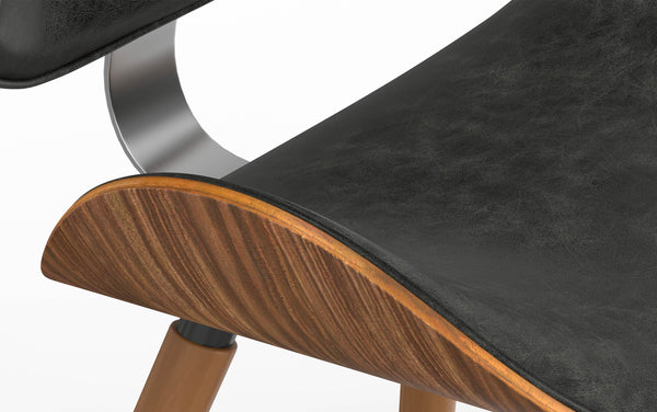 Simpli Home Dining Chair In Distressed Vegan Leather